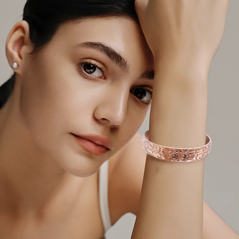 Bohemian Style Copper Women's Bangle Cuff Bracelet